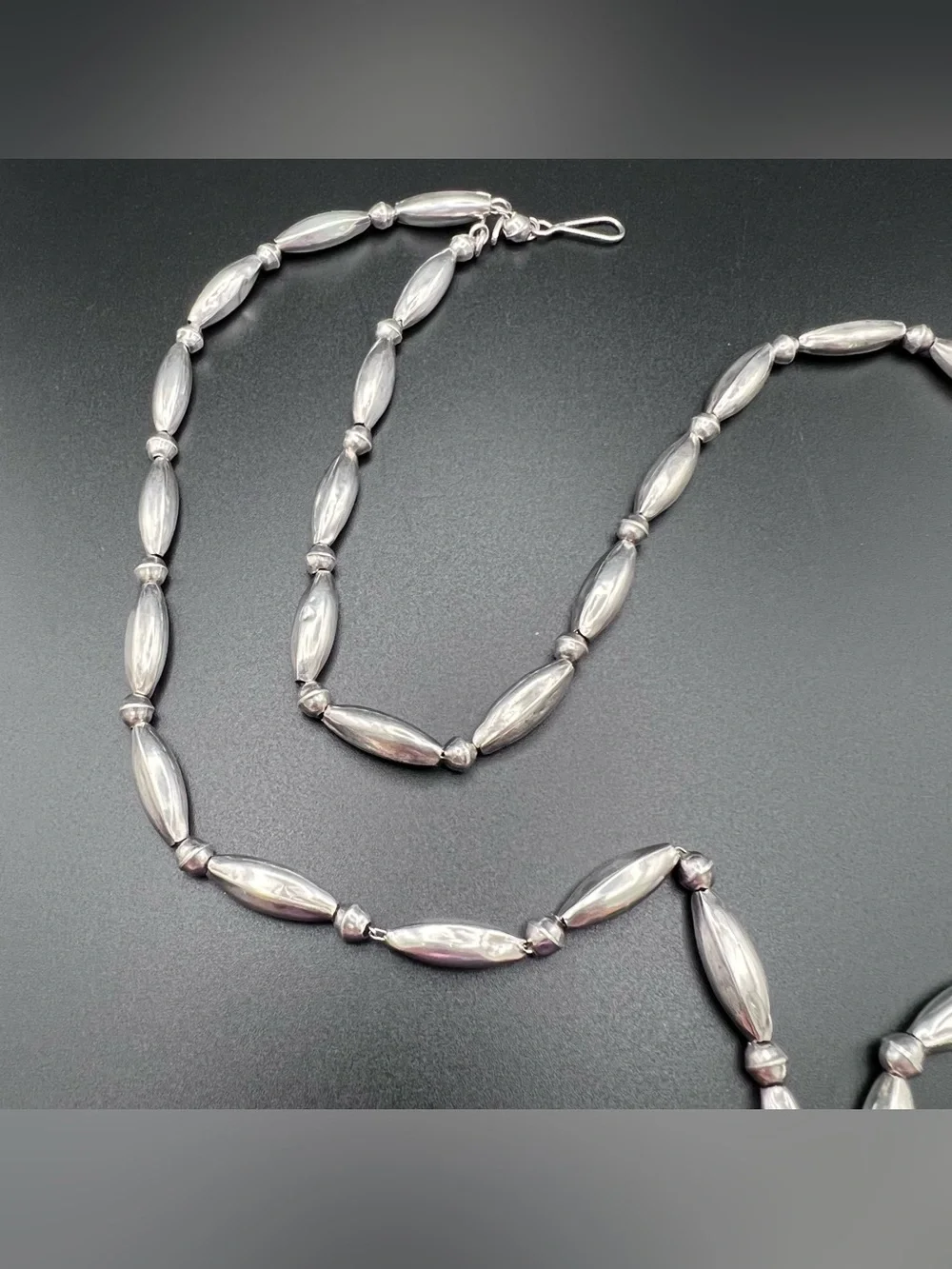 Sterling Silver Navajo Pearls with Pendant